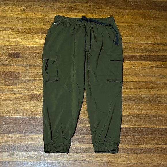 Puma Pants - Puma Dark Green Cargo Joggers Style Hiking Pants, XL
